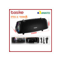 Basike caixa de som bluetooth portátil，boombox bluetooth 100W TWS，Alto-falante Bluetooth Subwoofer，rad133