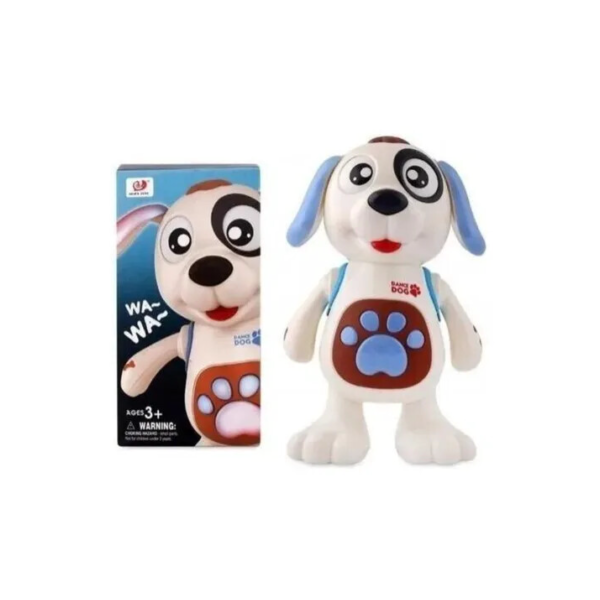 Cachorro Dançante Brinquedo Musical Dança Mexe Luz E Som