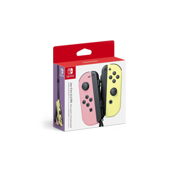 Controle Nintendo Switch Joy-Con - Rosa e Amarelo Pastel