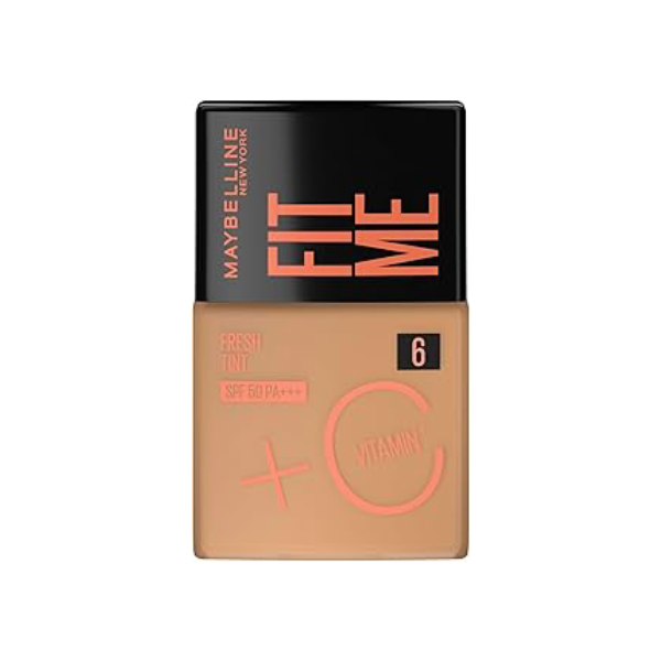 Base Líquida Maybelline NY Fit Me Fresh Tint com Vitamina C e FPS50 - COR 06-30ml