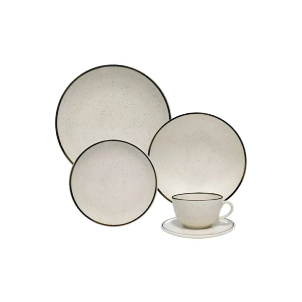 Jogo De Jantar E Chá 20 Peças Unni Brisa Oxford Aw20-5903