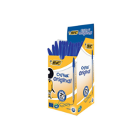 Caneta Bic Azul Cristal Dura Mais – Ponta Esferográfica Média de 1.0mm. Escrita Macia e Cor Intensa