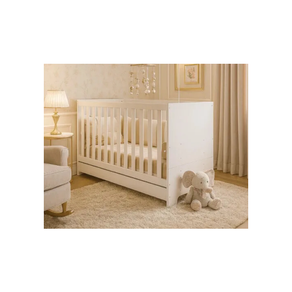 Berço Duda 3 Em 1 Para Colchão 130x60 Cm Multimóveis Branco