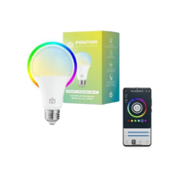 Smart Lâmpada Wi-Fi Positivo Casa Inteligente, Iluminação Branca (Quente e Fria) e RGB (Até 16 Milhões de Cores), 9W, 806 Lúmens, LED, Bivolt, Compatível com Alexa e Google Assistente