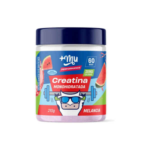 Creatina Monohidratada 100% Pura Sabor Melancia 210g +Mu