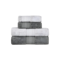 Jogo De Toalhas Buddemeyer Atena Fio Penteado Banho Cinza/cinza Claro 4 Peças