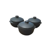 Promoção Kit Com 3 Panelas De Barro Capixaba De 1,5 Litros