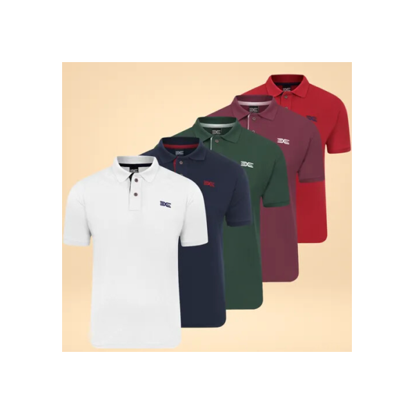 Kit 5 Camisa Polo Masculina Plus Especial Piquet  G1 Ao G5