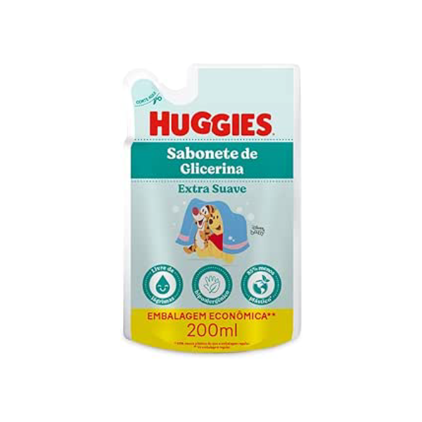 Huggies Extra Suave - Sabonete Líquido Refil, 200ml