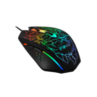 Mouse Gamer com Fio sensor 2400 DPI 6 Botões Programáveis Inova RGB USB Confortável