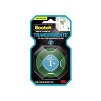 Scotch, 3M, Fixa Forte, Fita Dupla Face, Transparente, 24mm x 2m