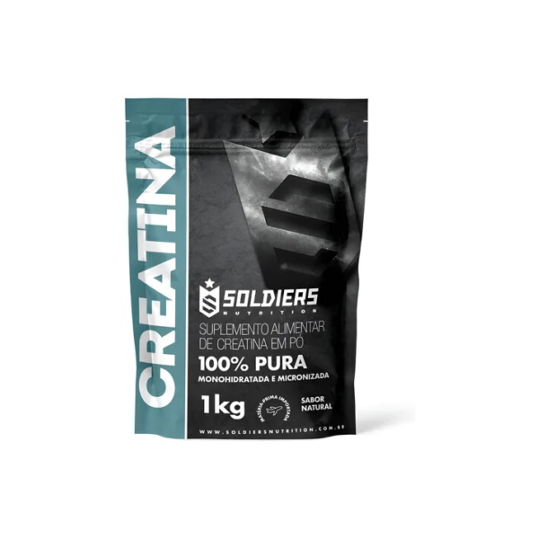 Creatina Monohidratada 1kg Soldiers Nutrition 100% Pura Pó Natural