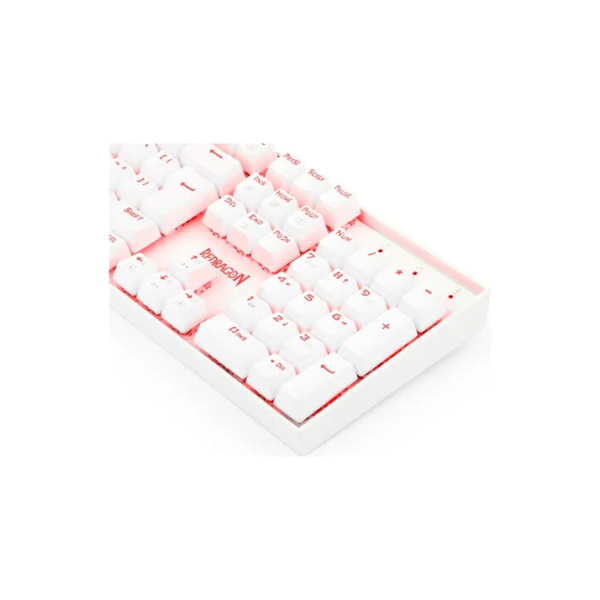 Redragon Mitra Single Color Lunar White Switch Vermelho