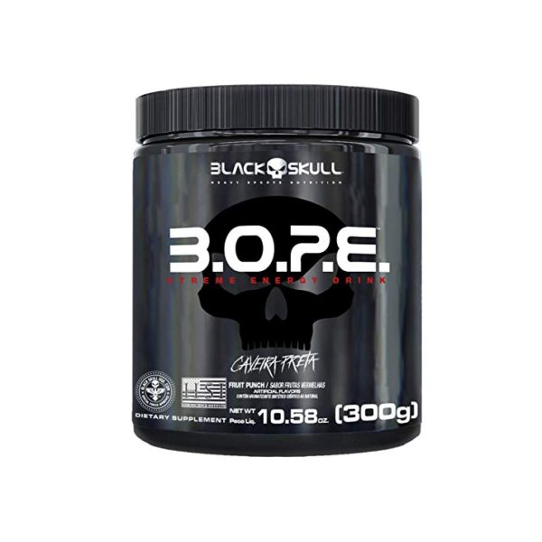 B.O.P.E Pré Treino - 300G Frutas Vermelhas - Black Skull, Black Skull