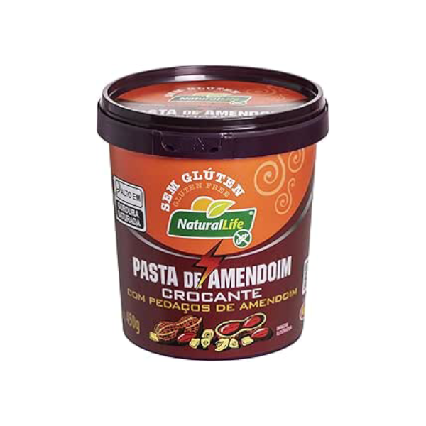 Pasta de Amendoim Crocante - Sem Glúten - 450g - Kodilar