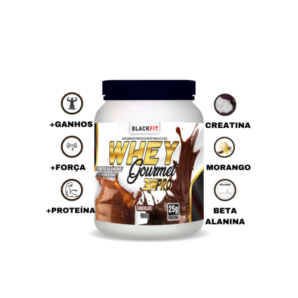 Whey Protein Concentrado Original 900g 3 Sabores Frete Grátis Melhor que Max Titanium Growth Pro Fit Gourmet BCAA Creatina Pré Treino Academia