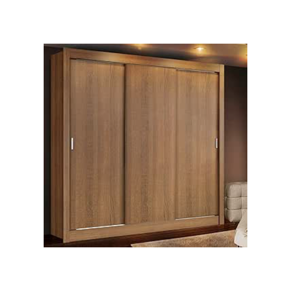 Guarda Roupa Casal Madesa Mônaco 3 Portas de Correr - Rustic