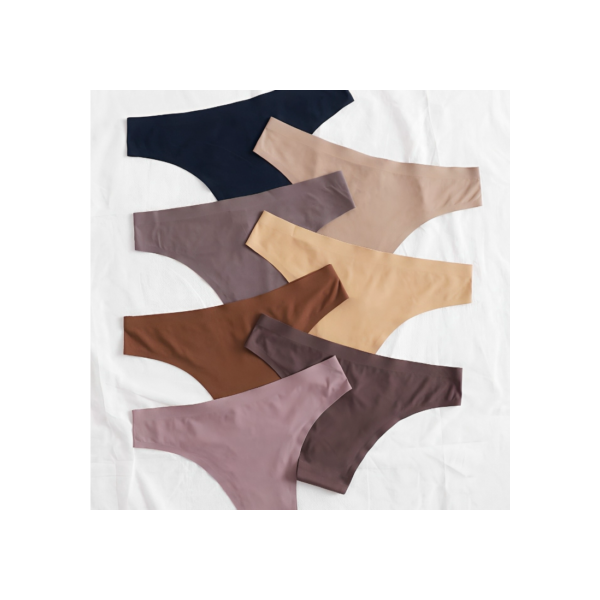 Kit 10 Calcinhas Sem Costura Tanga Laser com forro de Algodão Tanguinha Original Lingerie