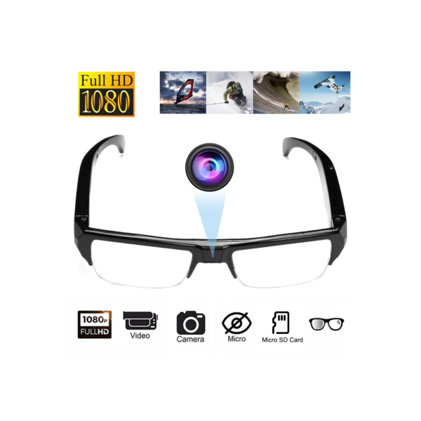 1080p hd mini câmera óculos dvr câmera esportes óculos de vídeo ao ar livre câmera processo de conferência, condução, etc.