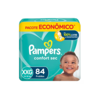 Fraldas Pampers Confort Sec XXG 84 unidades