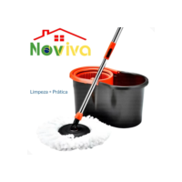 Noviva Mop de desidratação automático, Mop giratório de 360 graus, com Bucket Mop