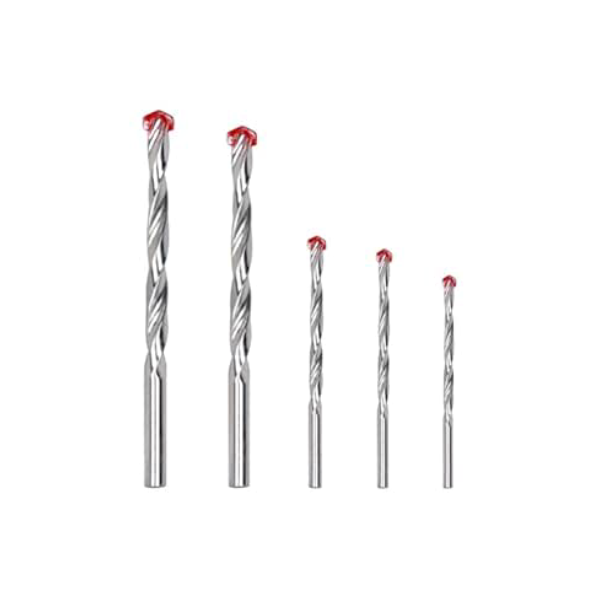 Genérico - Kit de 5 Brocas Para Furadeira, Para Perfurar Concreto, Obra, Parafuso, Bucha