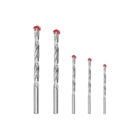 Genérico - Kit de 5 Brocas Para Furadeira, Para Perfurar Concreto, Obra, Parafuso, Bucha