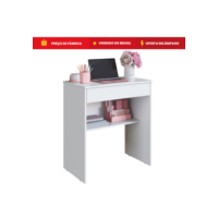 Escrivaninha Com Gaveta Computador Prateleira Quarto Home Office