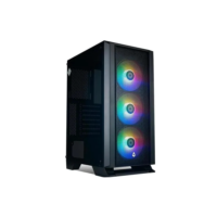 Gabinete Gamer Mancer Narok Rgb Mid-tower Com 3 Ventoinhas Cor Preto