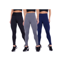 Kit 3 Calça Leg Legging Suplex Levanta Bumbum Tecido Grosso Premium Promoção 6x/Sem Juros Preço de Atacado Envio Rápido