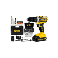 Parafusadeira E Furadeira De Impacto Tb-21pw 21v 3/8 The Black Tools Com Jogo De Soquetes 40 Peças