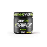 FTW Pré-Treino Diabo Verde - Energia Extrema, Força e Foco - Potência Hardcore com Cafeína, Beta-Alanina - Para Treinos Intensos - sabor: Frutas Amarelas - Pote 150g