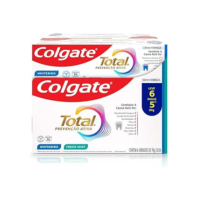 Creme Dental Para Branqueamento Colgate Total 12 Whitening & Advanced Fresh 90g Promo Leve 6 pague 5