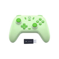 GameSir Nova Lite Controlador sem fio 2.4g para PC com Windows, iPhone, Android, Switch e Steam Deck, Controle Bluetooth Gamepad com gatilho de efeito Hall, Turbo, vibração Rumble(cor verde)