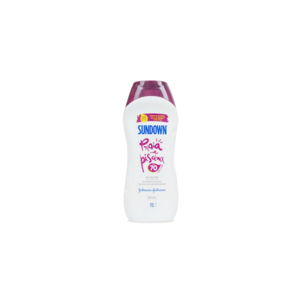 Protetor Solar Corpo e Rosto SUNDOWN® Praia e Piscina FPS 70, 200mL