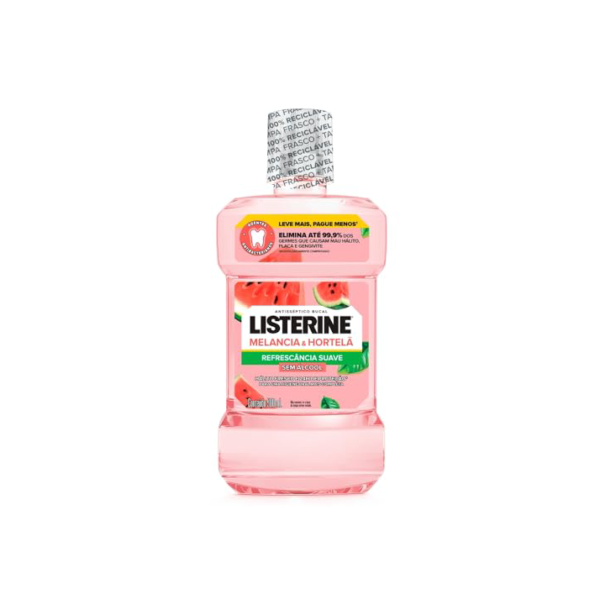 LISTERINE® Melancia & Hortelã Enxaguante Bucal Sem Álcool, 500mL
