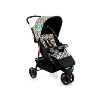 Voyage Carrinho Delta Colore, Cinto 5 Pontos, Cesto Porta Objetos, Capota Retrátil com Bolso (Até 15kgs), Multicolorido