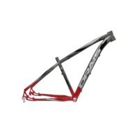 Quadro De Bicicleta Aro 29 Drais Revolution Alumínio MTB Grafite+Vermelho