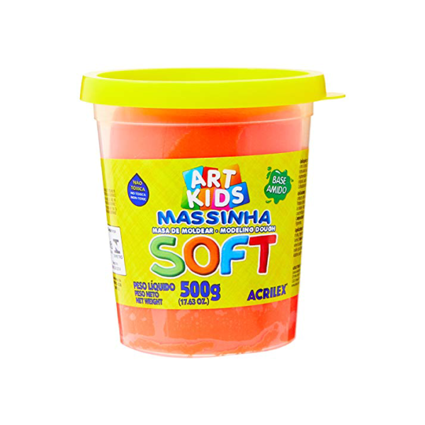 Acrilex Soft Massa de Modelar, Vermelho, 500 g