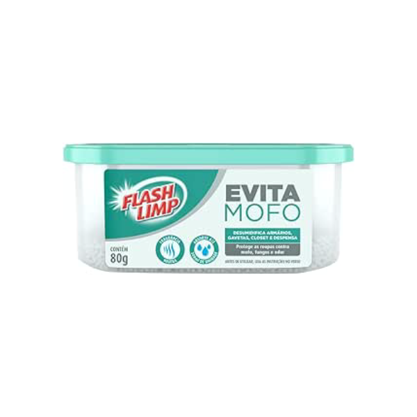 Flash Limp - Evita Mofo Desumidificador Armários, Guarda Roupa 80g - AMO1874