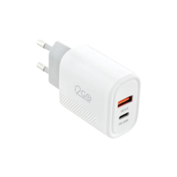 Carregador de Parede Ultra Rápido com 1 Saída USB-C Power Delivery 20W + 1 Saída USB-A 18W I2GO - i2GO PRO, Branco