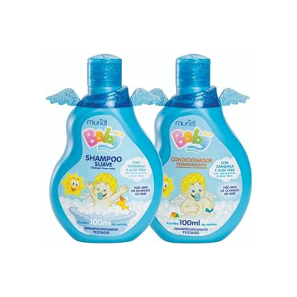 Kit Baby Menino Shampoo e Condicionador, Muriel, 100 ml, Muriel, 100 Ml