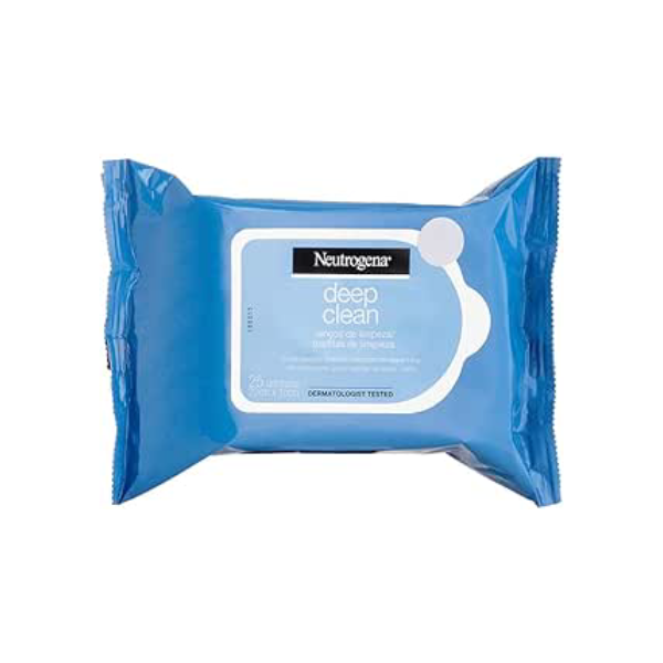 Lenços Demaquilantes Deep Clean, Neutrogena, 25 Unidades