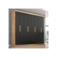 Guarda Roupa Casal Lisboa 8 Portas 4 Gavetas