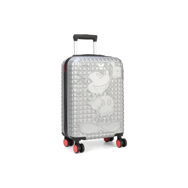 Mala De Bordo Mickey Mouse Pequena Prata Luxcel
