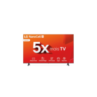Smart TV 4K 70" LG NanoCell 70NANO80T Processador α5 Ger7 AI Hub de Esportes Alexa/Chromecast integrado webOS 24 Controle Smart Magic