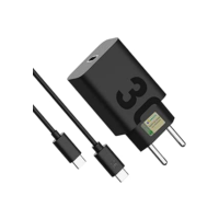 Carregador Turbo 30W Ultra Rápido Tipo C Com Carregamento Rápido + Cabo Tipo C Compatível Com Todos Os Dispositivos Android Ios IPhone 15/16, Xiaomi