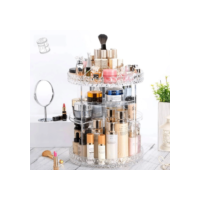 Organizador de maquiagem Acrílico  Giratório 360º Suporte Para Cosméticos