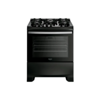 Fogão 5 Bocas Dako Supreme Black Glass Digital Bivolt Cor Preto