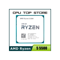 Processador AMD Ryzen 5 5500 R5 5500 3,6 GHz 6 núcleos e 12 threads CPU 7NM L3 = 16M 100- 000000457   Soquete AM4 Sem Ventilador